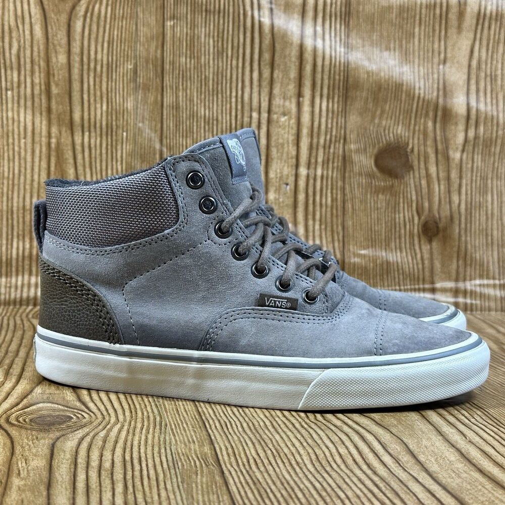 VANS Scotchgard GRAY SUADE FAUX Skateboarding Sneakers Size Men’s 6.5 Women’s 8